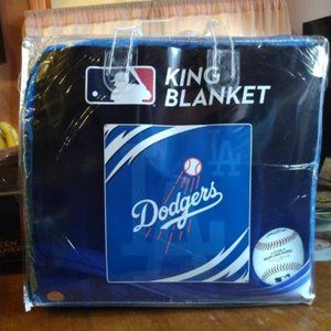 King Size MLB Dodgers Royal Plush Blanket